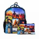 KOB SOOK canvas digital printing Theme India laptop backpack