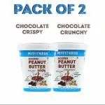 MyFitness Peanut Butter Chocolate Crunchy 510g and Crispy 510g Combo