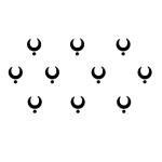 Comet Busters Black Traditional Bindi For Women