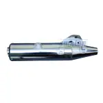 SMATAN Exhaust Half Silencer for Bajaj Pulsar 150 / Pulsar 180 cc (Dholki) (Chrome)