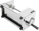 Honexa Manual Stainless Steel Potato Spiral Slicer Cutter Twister Maker Machine Vegetable Chopper | Size | 6 x 5.5 x 11.3 inches | Silver