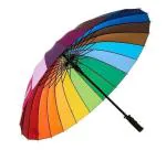 Homezy Rainbow Umbrella for Kids Umbrella with Waterproof Case and Whistle UV Sun Umbrella Small Umbrella 1 PCS