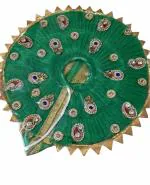 PRABHUVATI FASHION Laddu Gopal Poshak, Thakur Ji Dress, Dress for Kanha Ji, Fancy Dress for Bal Krishna, Dress for Krishna (green, 4 Number)