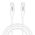 ERD UC-115 USB-C To C Braided Data Cable | High-Speed Charging and Data Transfer | Compatible with iPhone 15, 15 Pro, 15 Pro Max, 15 Plus | 1 Meter | White
