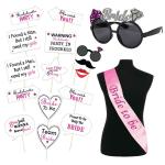 Festiko 12 Pcs Bride To Be Combo For Bachelorette Party Decoration, Party Supplies, Eye Glasses Decoration, Party Decorations