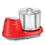 Prestige PWG 11 Red Wet Grinder With Atta Kneader and Coconut Scraper Attachments, 2L, 200 W