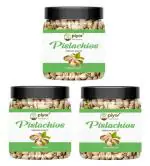 PIYOR Natural Premium Dry fruits Jumbo Roasted & Salted Pistachios Nuts Inshell Pista Pistachios (3 x 150 g)