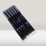 JMK CRAFTS Erasable Gel Pens 0.5mm Blue Ink Pens with a Star Galaxy Zodiac Print for Office and School Stationery set of 5