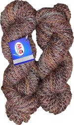 Simi Enterprise Coffee Wool Shiny Wool Hank Hand Knitting Wool, Art Craft Soft Fingering Crochet Hook Yarn, Needle Knitting Yarn Thread Dyed, 300 G