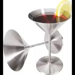 BAR DECOR Martini Glass 1 - Piece Bar Set (Stainless Steel)