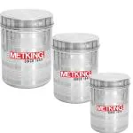 METKING Rust Proof and Durable Stainless Steel Kitchen Storage Container with Lid (pack of 3)