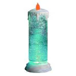 Make a Wish Multicolor Acrylic Decorative Led Water Glitter Candle