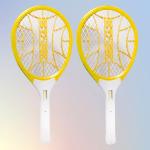 GHAR KI KHUSHIYA Electric Mosquito Racket Yellow Color Electric Insect Killer Indoor (SET-2)
