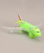 KiddyBuddy - Baby's Little World Battery Operated Airplane Toy With Attractive Flashing Lights and Realistic Jet Engine Sounds - Green