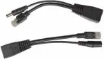 BTSTECH Power Over Ethernet PoE Injector | Splitter Adapter | PoE Cables LAN Adapter | 1000 Mbps | Pack of 2