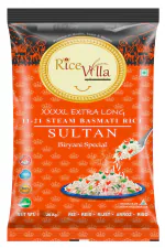 Rice Villa | Sultan | 26 kg | 1121 XXXXL Steam | Biriyani Special | Basmati Rice