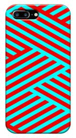 MobiEra Apple iPhone 8 Plus Zip Zap Red Pattern Plastic Designer Printed Hard Case Cover