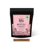 HEALTHY & HYGIENE Slim & Detox Green Tea Tasty | Organic | Natural Flavour For Feeling Refresh And For Weight Loss, 100 Gram Green Tea Pouch (100 g)