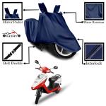 Aashtik Mart Avon Motors Trend E Motorcycle Bike Scooty Cover Navy Blue Colour Water Resistant - UV Protection & Dust Proof Imported Fabric Quality,Sun Protection,Weather Bike - Scooty Two Wheeler Body CoverAvon Motors Trend E