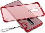 Mcase Red Plastic Back Cover For One Plus 7t Pro (Model - FRAME-00224)