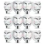 Zyozique V for Vendetta Face Masks , Hacker Face Masks For Boys , Anonymous Mask for Kids and Adults , Anonymous Face Masks for Halloween Party , Vendetta Face Full Masks