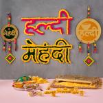 DecorTwist Bridal & Groom Haldi & Mehndi Box | Pack Of 18