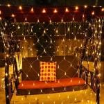 Zilloquil Net Mesh String Lights Waterproof, 8 Lighting Modes, 250 Light Bulbs, for Outdoor Indoor, Curtain, Christmas Tree, Bush, Party, Wedding, Fairy, Wall Decorative (Net Mesh)