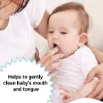 Fisher Price Silicone Finger Brush With Case, Blue