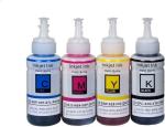 GPN PRINT Refill for Use In Epson L555 PrInter Multicolor Black Cya Tri Color Ink Bottle (Pack of 4)
