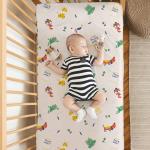 Rabitat Flat Crib Sheet Young Wild Free