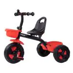 Bumtum Tricycle Ride | Play & Plug Cycle For Kids | Sturdy Designs With Storage Box, Horn And Guarded Seats, Heavy Wheels (Red)