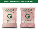 Goshudh Kala Namak 1Kg & Sendha Namak 400gm Combo Pack 1400g