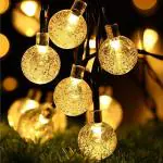 NSSC 100 LED Crystal Bubble Ball String Fairy Lights for Decortaion Diwali Christmas Xmas Light for Diwali Home Decorations Lighting (Warm White, 15 Meter)