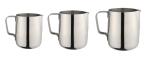 Dynore Stainless Steel Milk Jugs- Set of 3-600/800 and 1200 ml