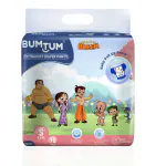 Bumtum Chota Bheem Diaper Pants Small (S) Size - 78 Diapers |Pack of 1 |with Aloe Vera Leakage Protection