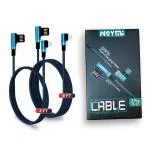 NOYMI | Type c USB Fast Charging Cable, USB Charging Cable for Data Transfer Perfect for Android Smart Phones 6.6 FT and 3.3 FT (Pack of 2)