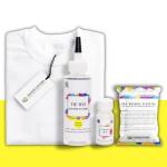 Kadam Skin Friendly Tie Dye Bottle With White T-Shirt, 100% Cotton 180 Gsm T-Shirt, Dye Activator - Color Fixative Included, Cold Fabric Dye Colors (12-13 Y