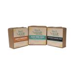 TOUCH NATURALLY HANDMADE SOAP - PACK OF 3 - (100GMS/Pack) - (CARROT ORANGE SOAP, ALOEVERA SOAP & CHARCOAL SOAP)