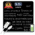 Healthgenie Digital Weight Machine For Body Weight USB Rechareable with 1 Year Warranty (Never Quit)