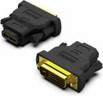 CABLES MASTER DVI to HDMI Adapter, 10-Pack Bi-Directional DVI Male to HDMI Female Converter