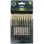 Linc Signetta Ball Pens, 0.7 mm Tip, Black Ink, Pack of 20