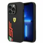 CG MOBILE Ferrari iPhone 14 Pro Case [Official Licensed] PU Leather Case with SF Logo Protective Case/Cover Designed for iPhone 14 Pro (6.1-Inch) 2022 - Black