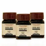 Upakarma Ayurveda Pure Shilajit Capsules 300 mg, 90 Veg Capsules- Pack of 3