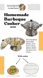 Goodgrief Steel Gas Oven, Gas Tandoor, Barbeque Griller, Bati, Roti Pizza Maker, Dal Bati Cooker
