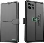 KIVANO Flip Cover for OnePlus 11 5G| Luxurious Design|Inside Pockets & Inbuilt Stand|Magnetic Closing (Black, Cases with Holder, Pack of: 1)