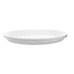 Jaycee Microwave Safe and Unbreakable White Round Plastic Dinner Plate (pack of 3)