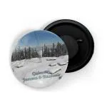 Dhcrafts Multicolor Metal Gulmarg Jammu And Kashmir Printed Fridge Magnet, 5.8 Cm