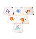Softcare Boys and Girls White Printed Cotton Pack of 6 Reusable Diapers