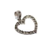RAJASTHAN GEMS Heart Pendant 925 Sterling Silver Marcasite Gem Stone Women Unisex Handmade H647