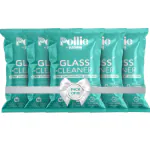 Pollie Glass Cleaner India's #1 Super Concentrated Refill Sachets for Glass and Surface Cleaner | Pack of 10 Sachets for 5L Liquid | Applicable on Car, Kitchen, Home and all Glass Surfaces